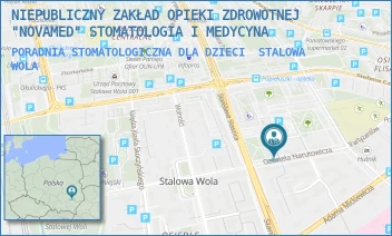 PORADNIA STOMATOLOGICZNA DLA DZIECI - NIEPUBLICZNY ZAKŁAD OPIEKI ZDROWOTNEJ "NOVAMED" STOMATOLOGIA I MEDYCYNA - UL. GABRIELA NARUTOWICZA 4/A,  STALOWA WOLA