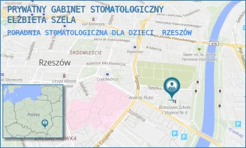 PORADNIA STOMATOLOGICZNA DLA DZIECI - PRYWATNY GABINET STOMATOLOGICZNY ELŻBIETA SZELA - SPYTKA LIGĘZY 12,  RZESZÓW