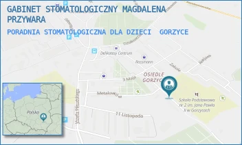 PORADNIA STOMATOLOGICZNA DLA DZIECI - GABINET STOMATOLOGICZNY MAGDALENA PRZYWARA - UL. EDUKACJI NARODOWEJ 3/201C,  GORZYCE