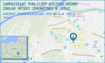 GABINET STOMATOLOGICZNY ZSM NR 3 W JAŚLE - SAMODZIELNY PUBLICZNY MIEJSKO-GMINNY ZAKŁAD OPIEKI ZDROWOTNEJ W JAŚLE - SZKOLNA 38,  JASŁO
