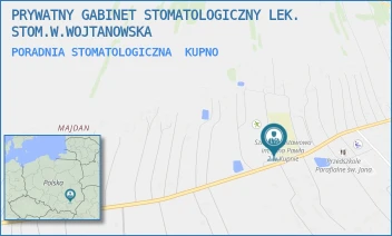 PORADNIA STOMATOLOGICZNA - PRYWATNY GABINET STOMATOLOGICZNY LEK. STOM.W.WOJTANOWSKA - UL. KUPNO 81,  KUPNO