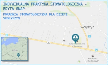 PORADNIA STOMATOLOGICZNA DLA DZIECI - INDYWIDUALNA PRAKTYKA STOMATOLOGICZNA - EDYTA GNAP - SKOŁYSZYN  222,  SKOŁYSZYN