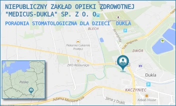 PORADNIA STOMATOLOGICZNA DLA DZIECI - NIEPUBLICZNY ZAKŁAD OPIEKI ZDROWOTNEJ "MEDICUS-DUKLA" SP. Z O. O. - UL. TRAKT WĘGIERSKI 16,  DUKLA