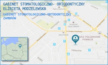 GABINET STOMATOLOGICZNO-ORTODONTYCZNY - GABINET STOMATOLOGICZNO- ORTODONTYCZNY ELŻBIETA MODZELEWSKA - 71 PUŁKU PIECHOTY 7/-,  ZAMBRÓW