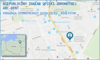 PORADNIA STOMATOLOGII DZIECIĘCEJ - NIEPUBLICZNY ZAKŁAD OPIEKI ZDROWOTNEJ ABC-DENT - WIEJSKA 67/7,  BIAŁYSTOK