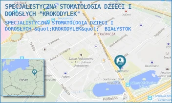 SPECJALISTYCZNA STOMATOLOGIA DZIECI I DOROSŁYCH "KROKODYLEK" - SPECJALISTYCZNA STOMATOLOGIA DZIECI I DOROSŁYCH "KROKODYLEK" - ADAMA MICKIEWICZA 39/U1,  BIAŁYSTOK