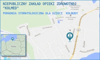 PORADNIA STOMATOLOGICZNA DLA DZIECI - NIEPUBLICZNY ZAKŁAD OPIEKI ZDROWOTNEJ "KOLMED" - PRZEDSZKOLNA 34,  KOLBUDY
