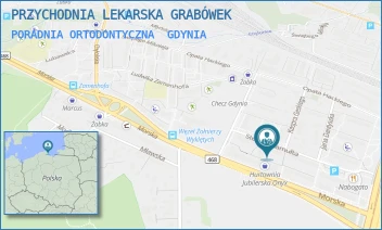 PORADNIA ORTODONTYCZNA - PRZYCHODNIA LEKARSKA GRABÓWEK - UL. STEFANA RAMUŁTA 45,  GDYNIA