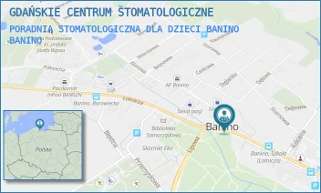 PORADNIA STOMATOLOGICZNA DLA DZIECI BANINO - GDAŃSKIE CENTRUM STOMATOLOGICZNE - UL. KLONOWA 43/3,  BANINO