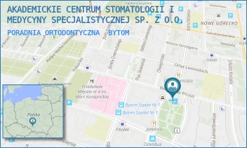 PORADNIA ORTODONTYCZNA - UNIWERSYTECKIE CENTRUM STOMATOLOGII ŚLĄSKIEGO UNIWERSYTETU MEDYCZNEGO W KATOWICACH SPÓŁKA Z OGRANICZONĄ ODPOWIEDZIALNOŚCIĄ - UL. PL. AKADEMICKI 17, BYTOM