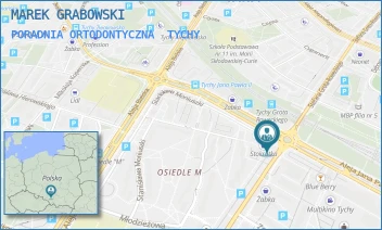 PORADNIA ORTODONTYCZNA - MAREK GRABOWSKI - UL. ROMANA DMOWSKIEGO 2,  TYCHY