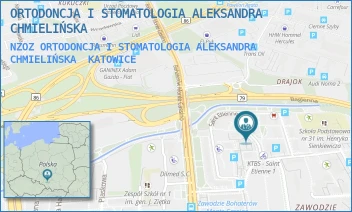 NZOZ ORTODONCJA I STOMATOLOGIA ALEKSANDRA CHMIELIŃSKA - ORTODONCJA I STOMATOLOGIA ALEKSANDRA CHMIELIŃSKA - UL. SAINT ETIENNE 5A/2,  KATOWICE