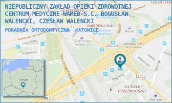 PORADNIA ORTODONTYCZNA - BOGUSŁAW WALENCKI, CZESŁAW WALENCKI, ANNA WALENCKA - KARBOWNICZEK, ŁUKASZ WALENCKI, MATEUSZ WALENCKI - STOMATOLOGIA WAMED S.C. - UL. POGODNA 2A,  KATOWICE