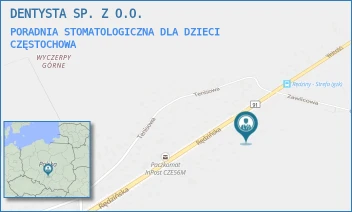 PORADNIA STOMATOLOGICZNA DLA DZIECI - DENTYSTA SP. Z O.O. - UL. RĘDZIŃSKA 112,  CZĘSTOCHOWA