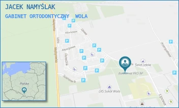 GABINET ORTODONTYCZNY - JACEK NAMYŚLAK NIEPUBLICZNY ZAKŁAD OPIEKI ZDROWOTNEJ ORTO-DENS ORTODONCJA STOMATOLOGIA - UL. LIPOWA 7,  WOLA