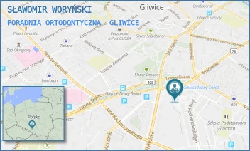 PORADNIA ORTODONTYCZNA - SŁAWOMIR WORYŃSKI - UL. NOWY ŚWIAT 9C/II,  GLIWICE