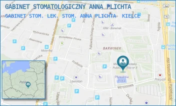 GABINET STOM. LEK. STOM. ANNA PLICHTA - GABINET STOMATOLOGICZNY ANNA PLICHTA - BARWINEK 31,  KIELCE