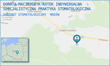 GABINET STOMATOLOGICZNY - DOROTA MACIEJCZYK-KOTEK INDYWIDUALNA SPECJALISTYCZNA PRAKTYKA STOMATOLOGICZNA - KIELECKA 81,  MNIÓW