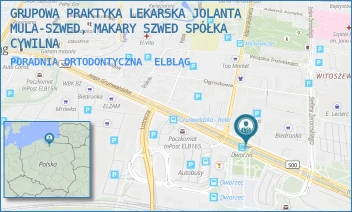 PORADNIA ORTODONTYCZNA - GRUPOWA PRAKTYKA LEKARSKA JOLANTA MULA-SZWED, MAKARY SZWED SPÓŁKA CYWILNA - GRUNWALDZKA 63/1,  ELBLĄG
