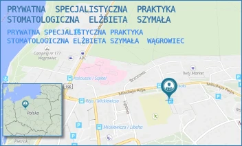 PRYWATNA SPECJALISTYCZNA PRAKTYKA STOMATOLOGICZNA ELŻBIETA SZYMAŁA - PRYWATNA  SPECJALISTYCZNA  PRAKTYKA  STOMATOLOGICZNA  ELŻBIETA  SZYMAŁA - REJA 10A,  WĄGROWIEC