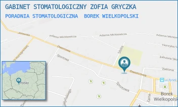 PORADNIA STOMATOLOGICZNA - GABINET STOMATOLOGICZNY ZOFIA GRYCZKA - DWORCOWA 59A,  BOREK WIELKOPOLSKI