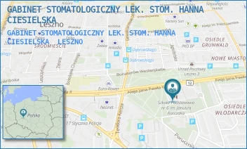 GABINET STOMATOLOGICZNY LEK. STOM. HANNA CIESIELSKA - GABINET STOMATOLOGICZNY LEK. STOM. HANNA CIESIELSKA - JANA PAWŁA II 10,  LESZNO