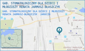 GAB. STOMATOLOGICZNY DLA DZIECI I MŁODZIEŻY RENATA JARMUSZ-BŁASZCZYK - GAB. STOMATOLOGICZNY DLA DZIECI I MŁODZIEŻY RENATA JARMUSZ-BŁASZCZYK - T. KOŚCIUSZKI 25,  JAROCIN