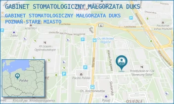 GABINET STOMATOLOGICZNY MAŁGORZATA DUKS - GABINET STOMATOLOGICZNY MAŁGORZATA DUKS - OS.KOSMONAUTÓW 111,  POZNAŃ-STARE MIASTO