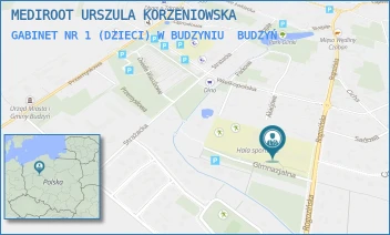 GABINET NR 1 (DZIECI) W BUDZYNIU - MEDIROOT URSZULA KORZENIOWSKA - ROGOZIŃSKA 52,  BUDZYŃ
