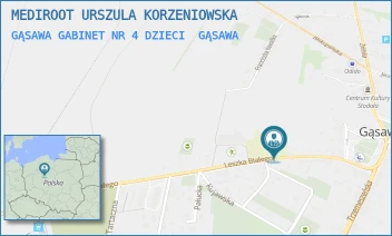 GĄSAWA GABINET NR 4 DZIECI - MEDIROOT URSZULA KORZENIOWSKA - LESZKA BIAŁEGO 6,  GĄSAWA