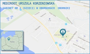 GABINET NR 2 (DZIECI) W OBORNIKACH - MEDIROOT URSZULA KORZENIOWSKA - OBRZYCKA 88,  OBORNIKI