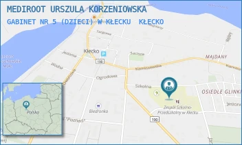 GABINET NR 5 (DZIECI) W KŁECKU - MEDIROOT URSZULA KORZENIOWSKA - GNIEŹNIEŃSKA 7/A,  KŁECKO