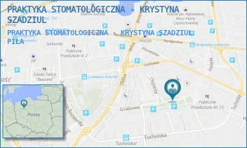 PRAKTYKA STOMATOLOGICZNA - KRYSTYNA SZADZIUL - PRAKTYKA STOMATOLOGICZNA - KRYSTYNA SZADZIUL - GRABOWA 18,  PIŁA