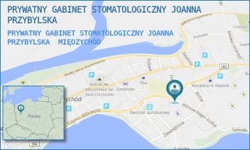 PRYWATNY GABINET STOMATOLOGICZNY JOANNA PRZYBYLSKA - PRYWATNY GABINET STOMATOLOGICZNY JOANNA PRZYBYLSKA - WINCENTEGO ICZKA 5/1,  MIĘDZYCHÓD