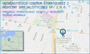 PORADNIA STOMATOLOGII DZIECI I MŁODZIEŻY - UNIWERSYTECKIE CENTRUM STOMATOLOGII I MEDYCYNY SPECJALISTYCZNEJ SP. Z O.O. - BUKOWSKA 70,  POZNAŃ-GRUNWALD