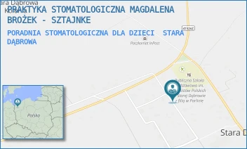 PORADNIA STOMATOLOGICZNA DLA DZIECI - PRAKTYKA STOMATOLOGICZNA MAGDALENA BROŻEK - SZTAJNKE - 71,  STARA DĄBROWA