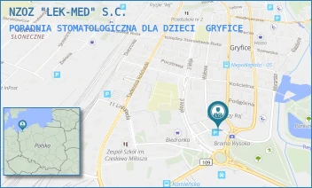 PORADNIA STOMATOLOGICZNA DLA DZIECI - NZOZ "LEK-MED" S.C. - NIEPODLEGŁOŚCI 82,  GRYFICE