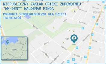 PORADNIA STOMATOLOGICZNA DLA DZIECI - NIEPUBLICZNY ZAKŁAD OPIEKI ZDROWOTNEJ "WM-DENT" WALDEMAR MINDA - KAMIENIECKA 14/A,  TRZEBIATÓW