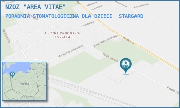 PORADNIA STOMATOLOGICZNA DLA DZIECI - NZOZ "AREA VITAE" - PODMIEJSKA 15,  STARGARD