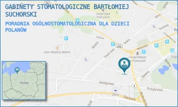 PORADNIA OGÓLNOSTOMATOLOGICZNA DLA DZIECI - GABINETY STOMATOLOGICZNE BARTŁOMIEJ SUCHORSKI - BOBOLICKA 4,  POLANÓW