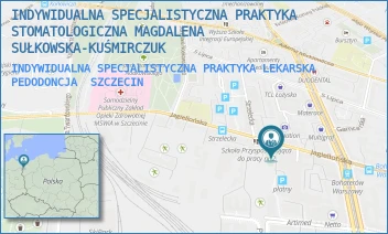 INDYWIDUALNA SPECJALISTYCZNA PRAKTYKA LEKARSKA PEDODONCJA - INDYWIDUALNA SPECJALISTYCZNA PRAKTYKA STOMATOLOGICZNA MAGDALENA SUŁKOWSKA-KUŚMIRCZUK - JAGIELLOŃSKA 67A/1,  SZCZECIN