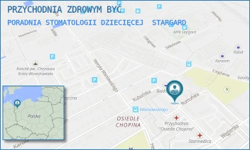 PORADNIA STOMATOLOGII DZIECIĘCEJ - PRZYCHODNIA ZDROWYM BYĆ - RUMUŃSKA 9 A-G/1,  STARGARD