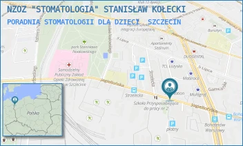 PORADNIA STOMATOLOGII DLA DZIECI - NZOZ "STOMATOLOGIA" STANISŁAW KOŁECKI - JAGIELLOŃSKA 34A/1,  SZCZECIN