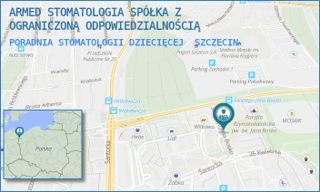 PORADNIA STOMATOLOGII DZIECIĘCEJ - ARMED STOMATOLOGIA SPÓŁKA Z OGRANICZONĄ ODPOWIEDZIALNOŚCIĄ - ŚW. JANA BOSKO 1,  SZCZECIN