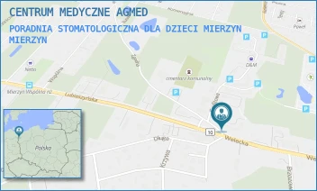 PORADNIA STOMATOLOGICZNA DLA DZIECI MIERZYN - CENTRUM MEDYCZNE AGMED - GRAFITOWA 4,  MIERZYN