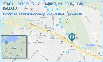 PORADNIA STOMATOLOGICZNA DLA DZIECI - "TWÓJ LEKARZ" S. C. JANUSZ MALECHA, EWA MALECHA - KU SŁOŃCU 63/3-4,  SZCZECIN