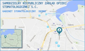 GABINET STOMATOLOGICZNY - SAMODZIELNY NIEPUBLICZNY ZAKŁAD OPIEKI STOMATOLOGICZNEJ S.C. - JANA PAWŁA II 1,  DĘBNO