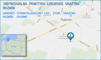 GABINET STOMATOLOGICZNY LEK. STOM. GRAŻYNA ROZWÓD - INDYWIDUALNA PRAKTYKA LEKARSKA GRAŻYNA ROZWÓD - KOŁOBRZESKA 28,  DYGOWO