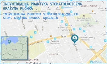 INDYWIDUALNA PRAKTYKA STOMATOLOGICZNA LEK. STOM. GRAŻYNA PŁONKA - INDYWIDUALNA PRAKTYKA STOMATOLOGICZNA GRAŻYNA PŁONKA - MONTE CASSINO 13/318,  KOSZALIN