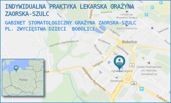 GABINET STOMATOLOGICZNY GRAŻYNA ZAORSKA-SZULC PL. ZWYCIĘSTWA DZIECI - INDYWIDUALNA PRAKTYKA LEKARSKA GRAŻYNA ZAORSKA-SZULC - ZWYCIĘSTWA 8-12,  BOBOLICE